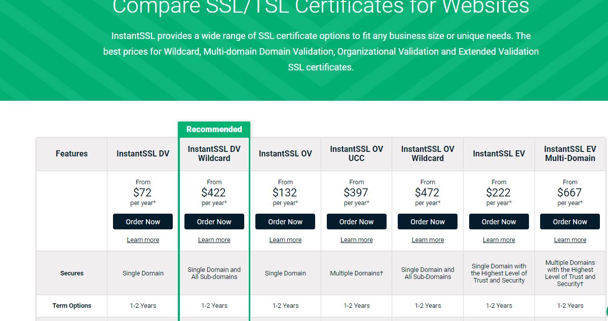 InstantSSL.com – Free SSL Certificates