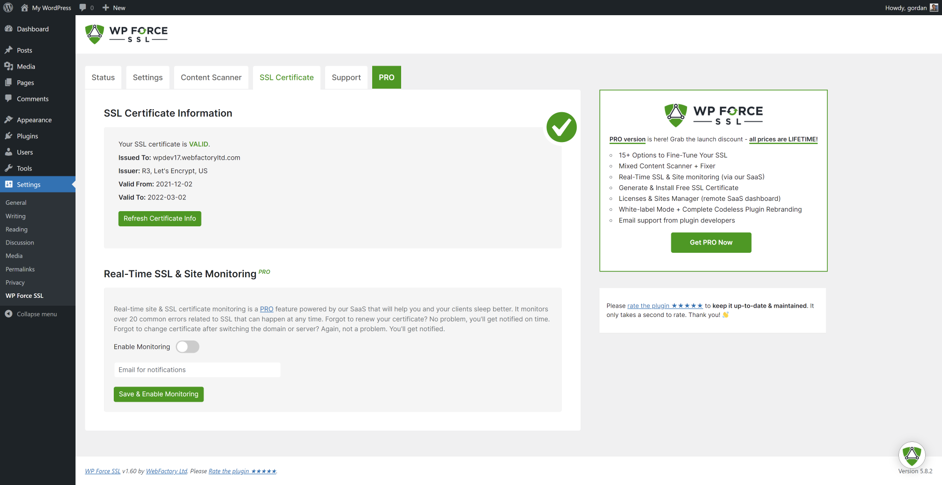 Top #5 Free SSL Certificate Plugins for WordPress – Free SSL Certificates