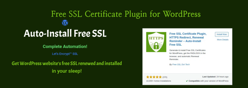 FreeSSL.tech Auto takes a slightly different approach to SSL implementation.